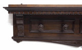 RENAISSANCE REVIVAL STYLE CARVED WALL HAT RACK, 19th Century ( 1800s ) - Old Europe Antique Home Furnishings