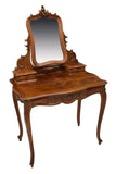 FRENCH LOUIS XV STYLE MIRRORED VANITY, antique - Old Europe Antique Home Furnishings