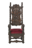 Monumental Mahogany Hall Chair, 19th century ( 1800s ) - Old Europe Antique Home Furnishings