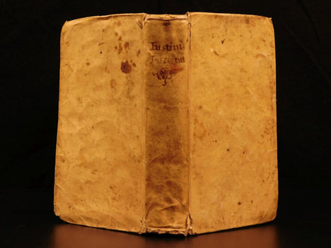 Antique Books, Justinian Institutes Roman LAW, 1775, Juris Civilis Latin 18th Century ( 1700s )!! - Old Europe Antique Home Furnishings