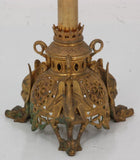 Gothic Gilt Bronze Floor Standing Candleabra, Antique, Beautiful Home Decor!! - Old Europe Antique Home Furnishings