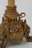 Gothic Gilt Bronze Floor Standing Candleabra, Antique, Beautiful Home Decor!! - Old Europe Antique Home Furnishings