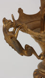 Gothic Gilt Bronze Floor Standing Candleabra, Antique, Beautiful Home Decor!! - Old Europe Antique Home Furnishings