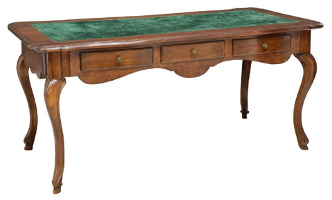 Antique Table or Desk,  Louis XV Style Bureau Plat, Table 19th Century ( 1800s ) - Old Europe Antique Home Furnishings