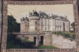 ENGLISH HANGING ARCHITECTURAL CASTLE TAPESTRY - Old Europe Antique Home Furnishings