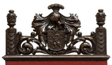 SPANISH RENAISSANCE REVIVAL OAK THRONE ARMCHAIR, 19th century ( 1800s ) - Old Europe Antique Home Furnishings
