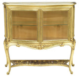 GORGEOUS ITALIAN ROCOCO GILTWOOD VITRINE, early 1900s!!! - Old Europe Antique Home Furnishings