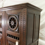 Antique Armoire Breton, Triple Door French Breton Style Oak Armoire, Beautiful!! - Old Europe Antique Home Furnishings