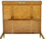 FRENCH EMPIRE STYLE BURL WOOD ORMOLU BED, antique - Old Europe Antique Home Furnishings