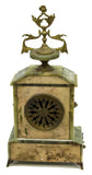 Antique Clock, ,Onyx, & Garnitures, Napoleon III, 19th Century, 1800s, Beautiful!! - Old Europe Antique Home Furnishings