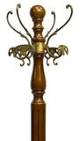VINTAGE ITALIAN GILT METAL & CARVED WOOD HALLTREE - Old Europe Antique Home Furnishings