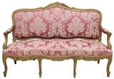 LOUIS-XV-STYLE-FLORAL-FOLIATE-CARVED-WALNUT-SOFA-early-1900s - Old Europe Antique Home Furnishings