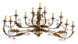 Wall Sconce, French, After Maison Bague, Large, 11 Lights, Gorgeous Antique!! - Old Europe Antique Home Furnishings