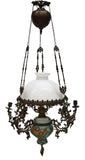 DUTCH HANGING OIL LAMP, 19th Century ( 1800s ) - Old Europe Antique Home Furnishings