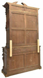 Antique Cabinet, Fine Relief Carved Oak Game Bird Hunt Cabinet, Gorgeous 1800's!! - Old Europe Antique Home Furnishings