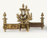 Classy Pair Of Louis XVI-Style Fireplace Chenets circa 1900 - Old Europe Antique Home Furnishings