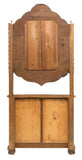 MONUMENTAL FRENCH EMBOSSED LEATHER CARVED HALLTREE, 19th century ( 1800s ) - Old Europe Antique Home Furnishings