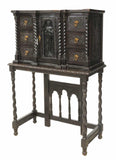 HANDSOME SIGNED SPANISH BAROQUE STYLE VARGUENO CABINET, 19th century ( 1800s ) - Old Europe Antique Home Furnishings