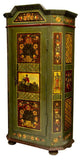 Antique Cabinet, Figural & Floral Painted Eastern European Cabinet, 1800s, Handsome Piece! - Old Europe Antique Home Furnishings