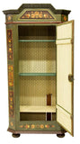 Antique Cabinet, Figural & Floral Painted Eastern European Cabinet, 1800s, Handsome Piece! - Old Europe Antique Home Furnishings