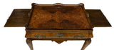 CHIPPENDALE STYLE BURLWOOD TEA TABLE, LATE 19THC. ( 1800s ) - Old Europe Antique Home Furnishings