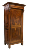 Tall Handsome French Louis Philippe Mahogany Bonnetiere/Armoire, 19th Century ( 1800s ) - Old Europe Antique Home Furnishings