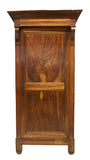 Tall Handsome French Louis Philippe Mahogany Bonnetiere/Armoire, 19th Century ( 1800s ) - Old Europe Antique Home Furnishings