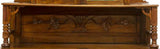 CONTINENTAL ART NOUVEAU STAINED GLASS SIDEBOARD, early 1900s - Old Europe Antique Home Furnishings