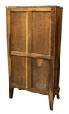 FRENCH MARBLE-TOP MARQUETRY SHEET MUSIC CABINET, 19th century ( 1800s ) - Old Europe Antique Home Furnishings