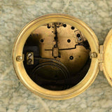 Antique Clock Art Nouveau Gilt Metal and Onxy, Three-Piece Set Garniture, 1800's, Gorgeous! - Old Europe Antique Home Furnishings