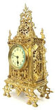 Antique Clock Set, Mantel, Ornate Architectural Ormolu, Set of Three, 19th Century, 1800s, Gorgeous! - Old Europe Antique Home Furnishings