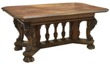 ANTIQUE DINING TABLE, ITALIAN RENAISSANCE REVIVAL CARVED LION TABLE, 19th ( 1800 - Old Europe Antique Home Furnishings