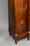 French Empire Style Bookcase / Cupboard - Old Europe Antique Home Furnishings