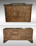 Antique Cupboard, Stepback Early Carved Figural Panels Cabinet, Gorgeous! - Old Europe Antique Home Furnishings