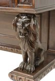 Antique Dining Set, (3) Italian Renaissance Revival, Carved Lion, Early 1900's! - Old Europe Antique Home Furnishings