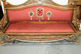 Antique Sofa, Exceptional, Italian Carved Walnut with Griffins, 19th C 1800s!! - Old Europe Antique Home Furnishings