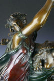 Antique Statue, Bronze, After Clodion "Bacchanale" Late 19th Century (1800s ) !! - Old Europe Antique Home Furnishings