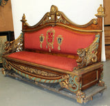 Antique Sofa, Exceptional, Italian Carved Walnut with Griffins, 19th C 1800s!! - Old Europe Antique Home Furnishings