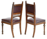 Antique Chairs, Dining, 12, Henri II Style Carved Walnut, Foliate, Spindle 1800s!! - Old Europe Antique Home Furnishings