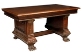 Antique Table, Italian Renaissance Revival Carved Walnut, Early 1900's!! - Old Europe Antique Home Furnishings