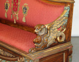 Antique Sofa, Exceptional, Italian Carved Walnut with Griffins, 19th C 1800s!! - Old Europe Antique Home Furnishings