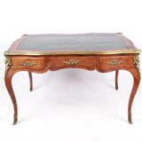 Antique Bureau Plat, Desk, Louis XV Kingwood, Gilt, Green, Circa 1760, 18th C!! - Old Europe Antique Home Furnishings