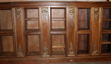 Antique Bookcase, Monumental French Napoleon III Open Shelf, Approx 22 Feet Long - Old Europe Antique Home Furnishings