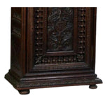 Antique Cabinet, French Provincial, Henri II Style, Carved Oak, Small, 1800's! - Old Europe Antique Home Furnishings