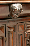 Antique Cabinet, Storage, Continental Renaissance, 18th C., 1700's, Handsome - Old Europe Antique Home Furnishings