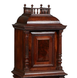 Antique Cabinet on Stand, Gothic, Continental, Carved, Walnut, Spindled, 1800s!! - Old Europe Antique Home Furnishings