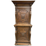 Antique Cabinets, Dutch Wedding, Well Carved, Pair, Gorgeous 1800's!! - Old Europe Antique Home Furnishings