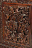 Antique Cabinets, Renaissance Revival, A Pair, Carved, Single Door, 1800's! - Old Europe Antique Home Furnishings