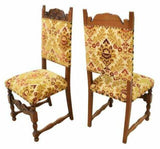 Antique Chairs, Dining, Twelve, Set of, Oak Spanish Renaissance Revival 1800's!! - Old Europe Antique Home Furnishings