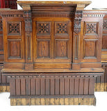 Antique Church Pulpit, Lectern, Large Carved Lectern Medium Wood Tone, Handsome! - Old Europe Antique Home Furnishings